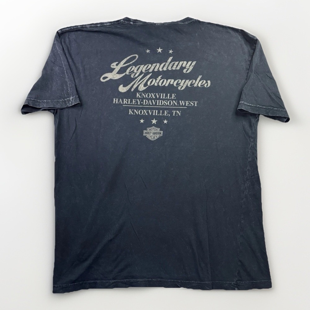 Harley-Davidson T-Shirt Mens‎ L Black Knoxville TN Graphic Tee